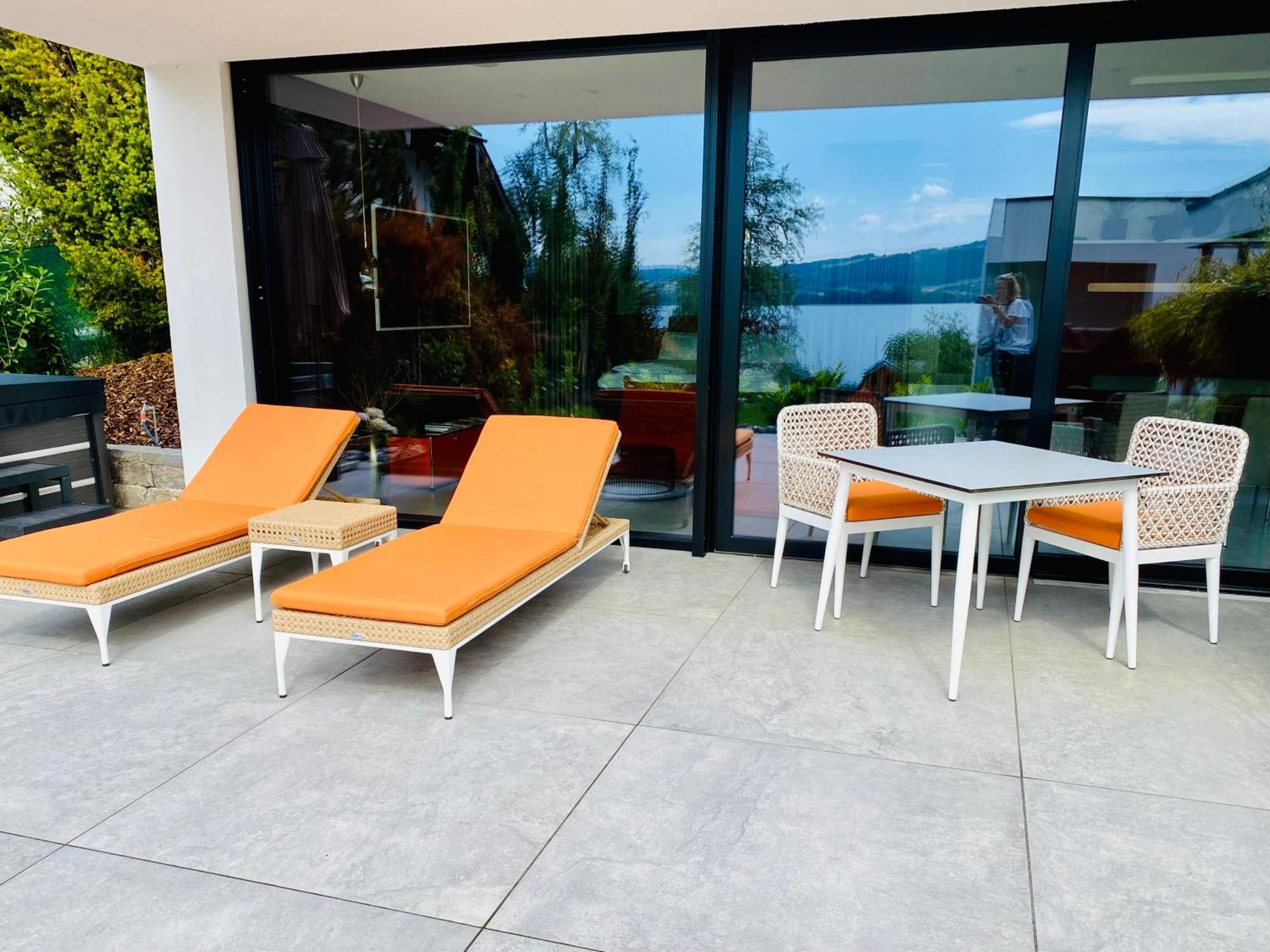 Orange Lounge Attersee Weyregg Exterior photo